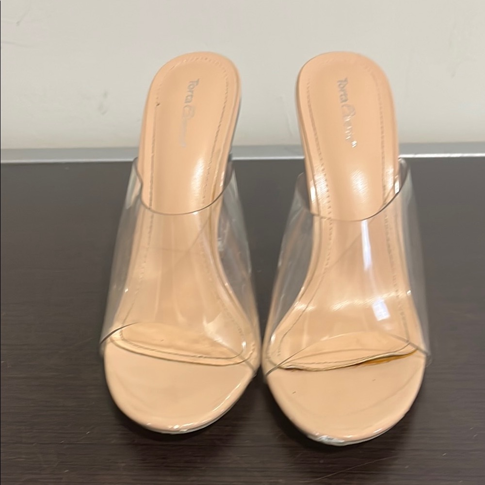 Transparent Nude Heels by Tony Bianco